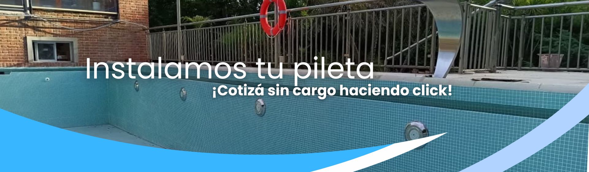 cotiza online haciendo click instalamos tu pileta